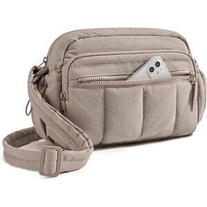 Anti Theft Crossbody Bag for Women Water-Resistant Quilted Travel Purse